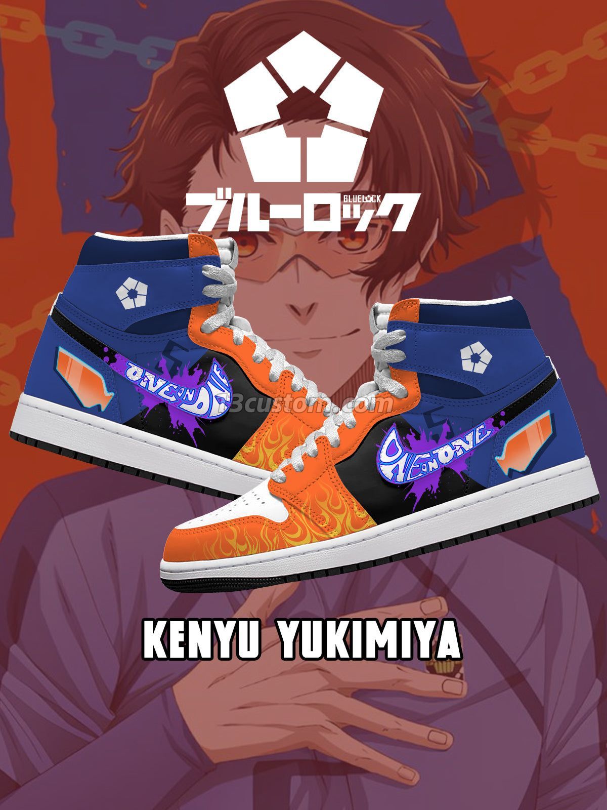 Kenyu Yukimiya V.6 Custom High-Top Sneakers