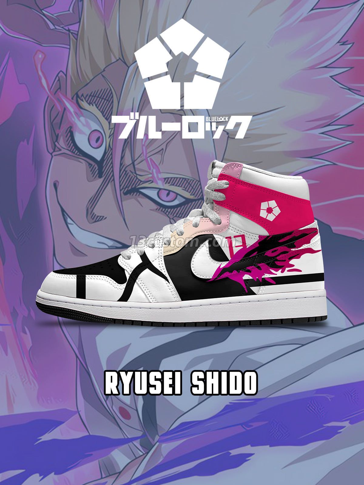 Ryusei Shido V.6 Custom High-Top Sneakers