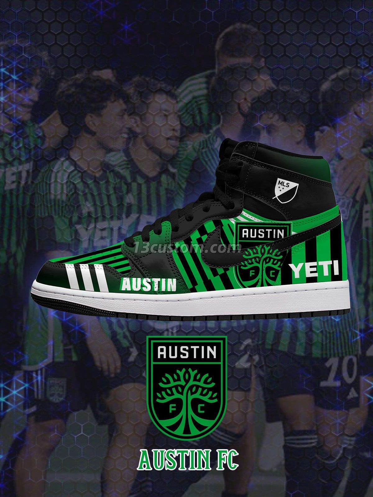 AJ1 H Austin客製化 高幫-頂級 運動鞋-V1款