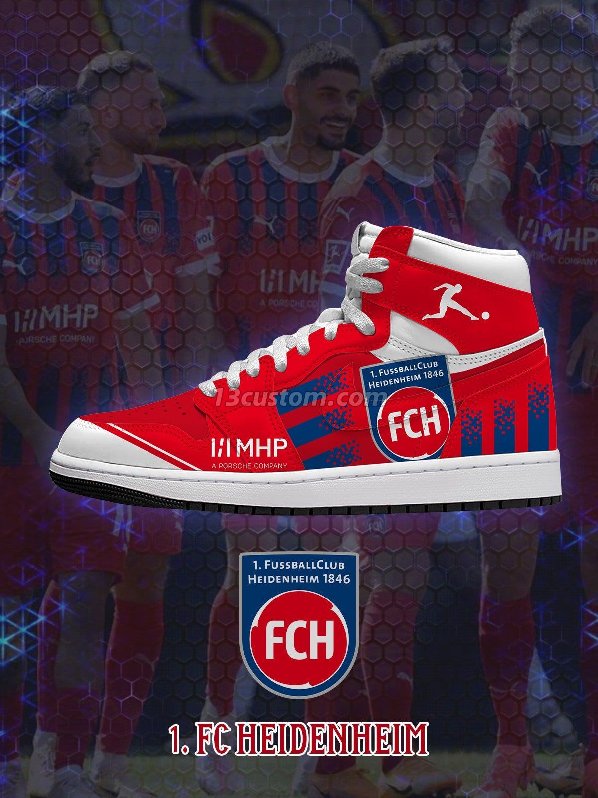 AJ1 H Heidenheim客製化 高幫-頂級 運動鞋-V1款