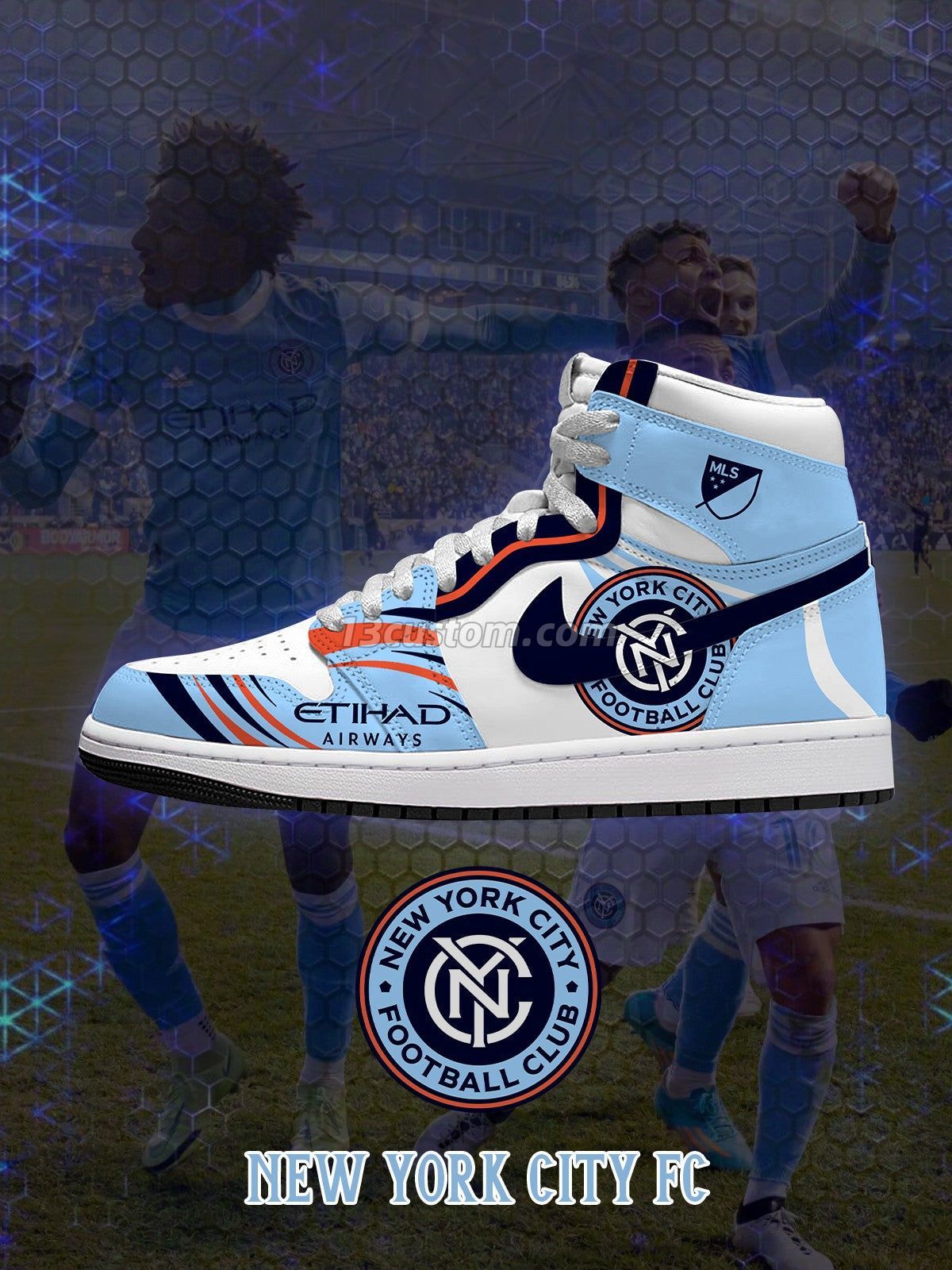 AJ1 H 紐約 City客製化 高幫-頂級 運動鞋-V1款