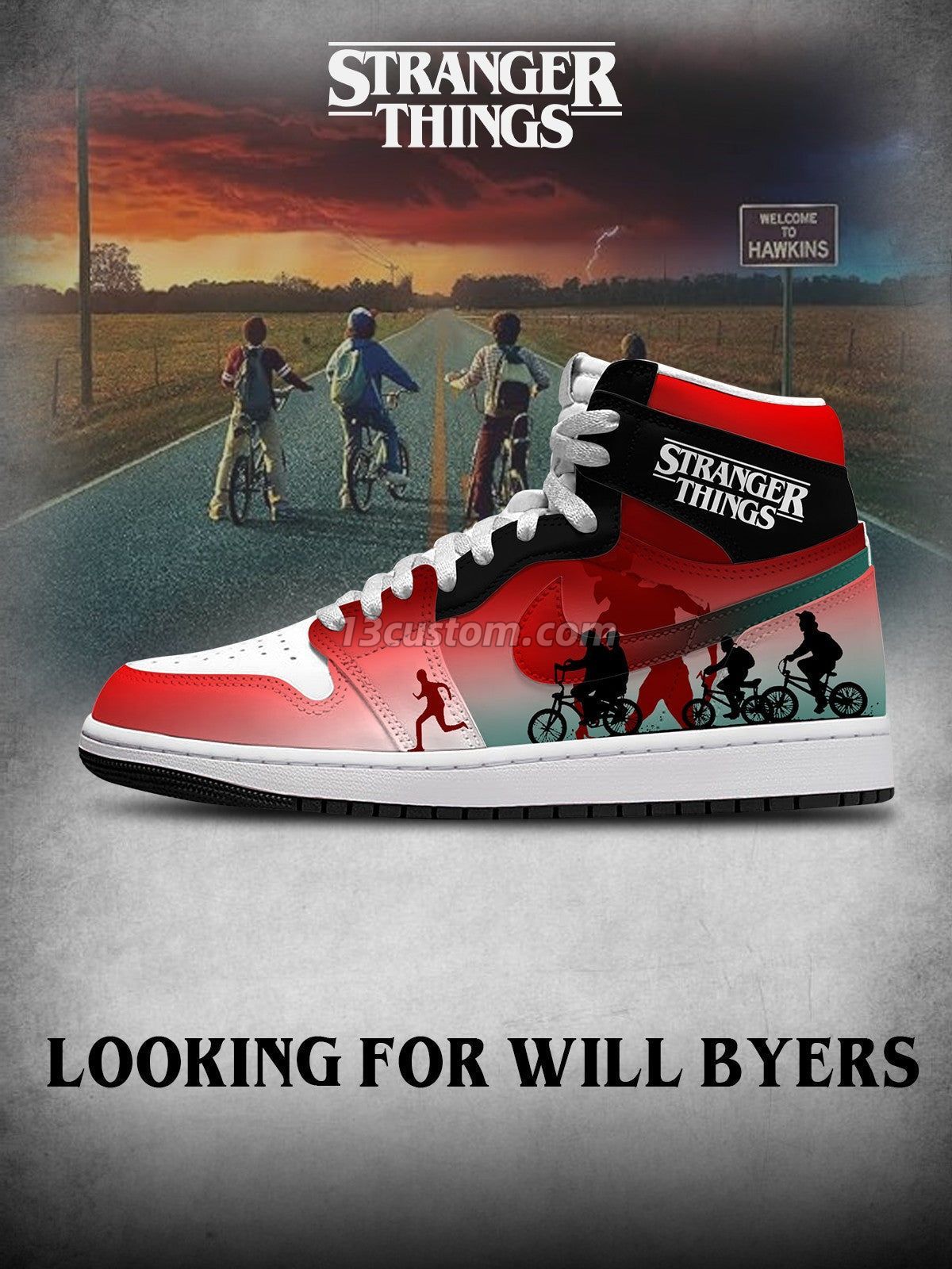 Looking for Will Byers V.1 Custom High-Top Sneakers