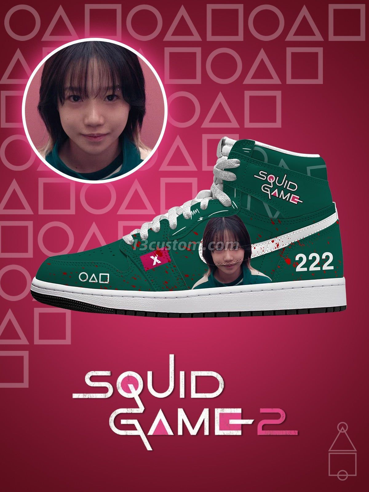 Player 222 V.2 Custom High-Top Sneakers