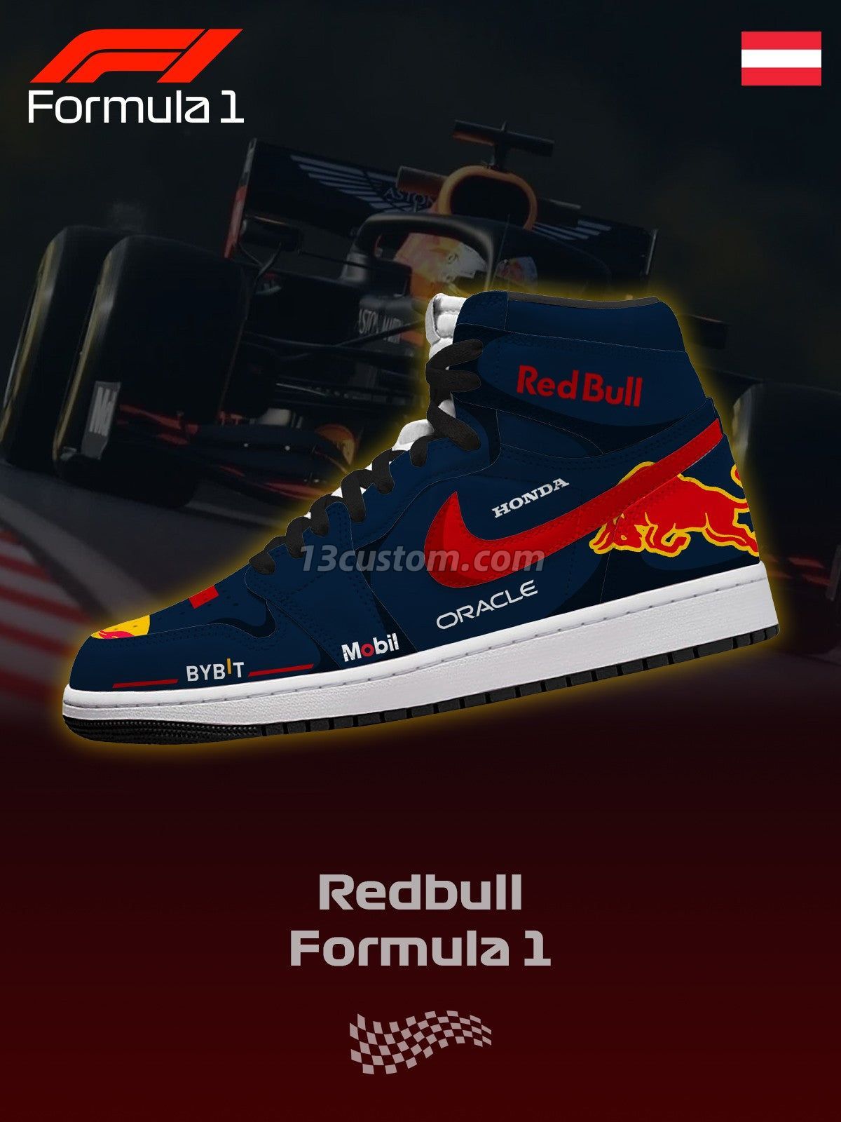 RB F.1 V.1 Custom High-Top Sneakers
