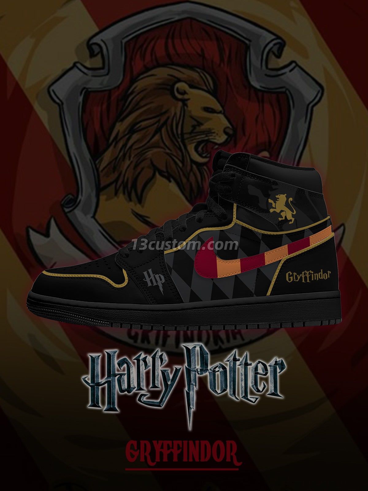 Hogwarts Gryffindor House V.3 Custom High-Top Sneakers