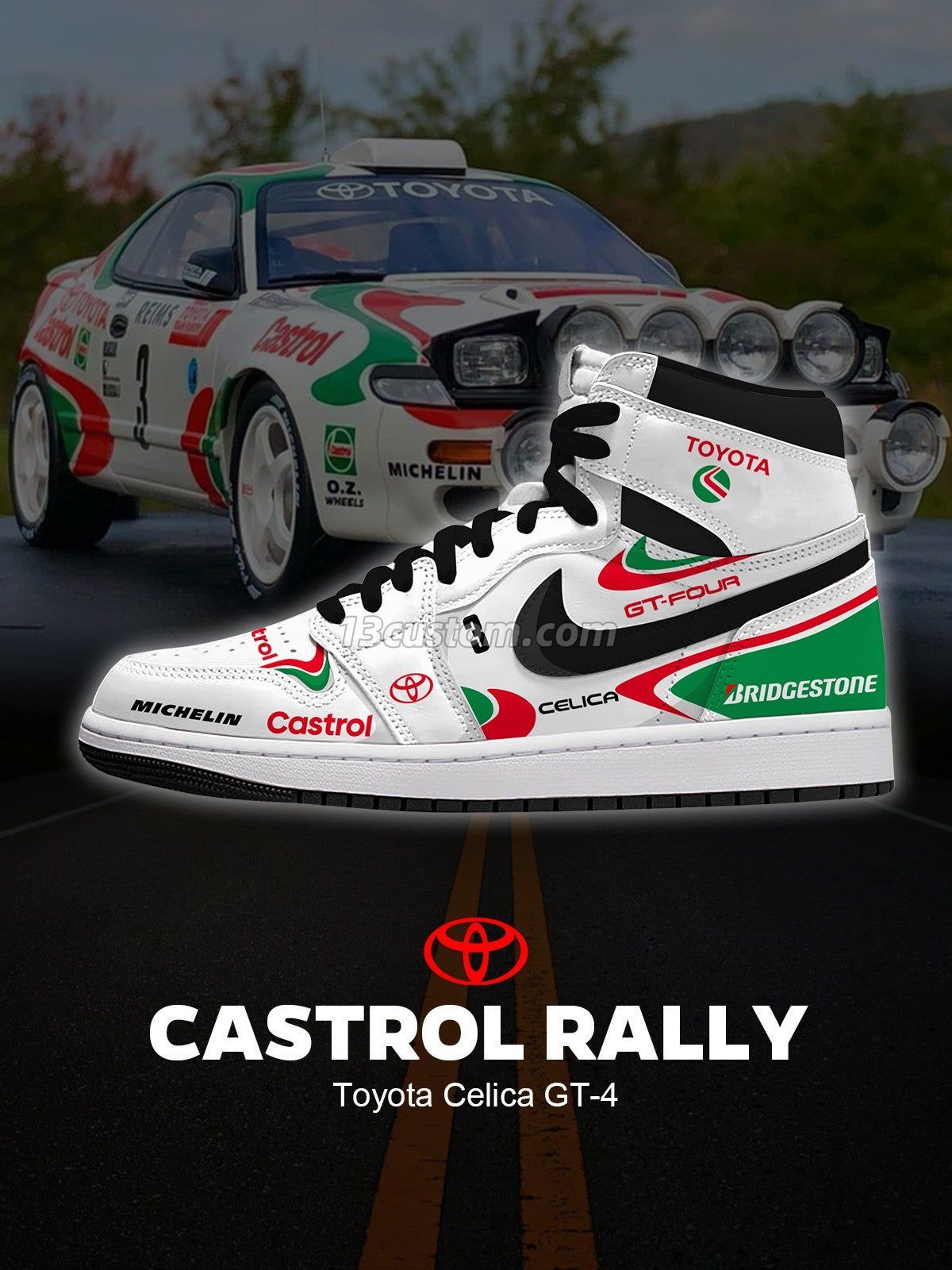 Rally Celica GT-4 V.1 Custom High-Top Sneakers