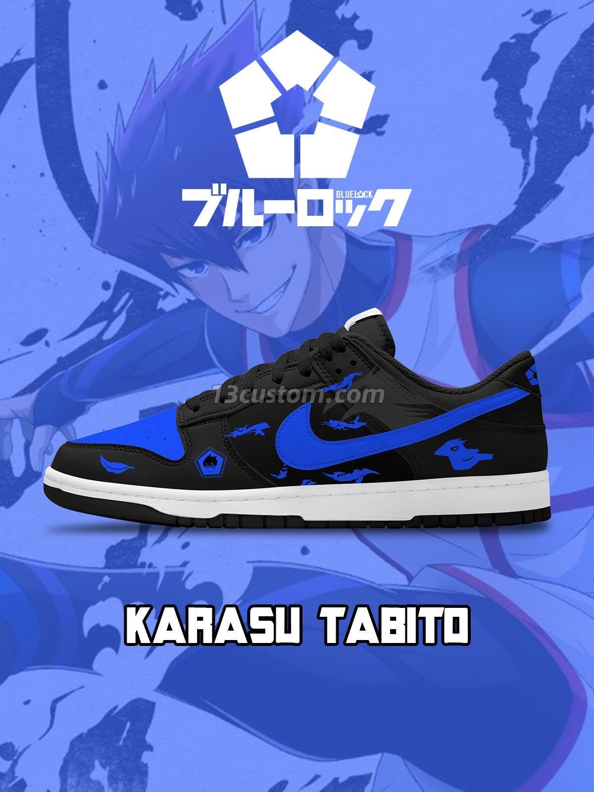 Karasu Tabito V.1 Custom Court-Low Sneakers