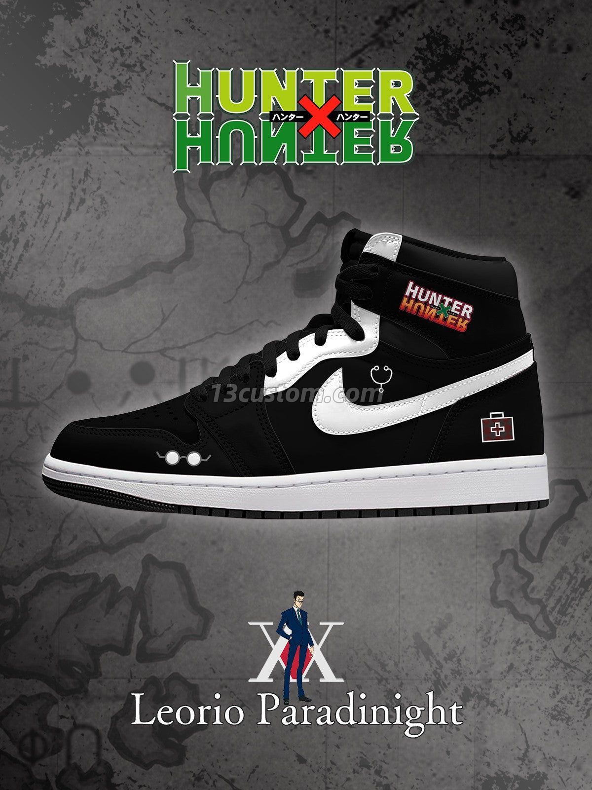 Leorio Paradinight V.1 Custom High-Top Sneakers