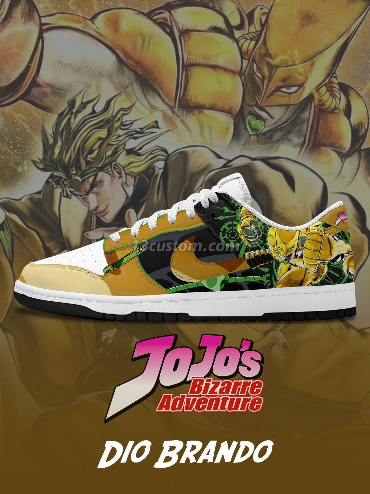 Dio Brando V.2 Custom Court-Low Sneakers