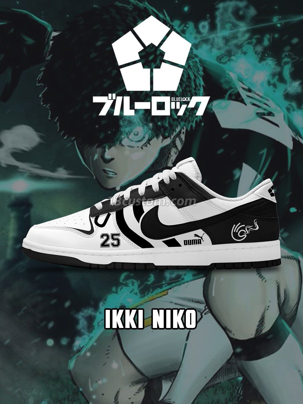 Ikki Niko V.2 Custom Court-Low Sneakers