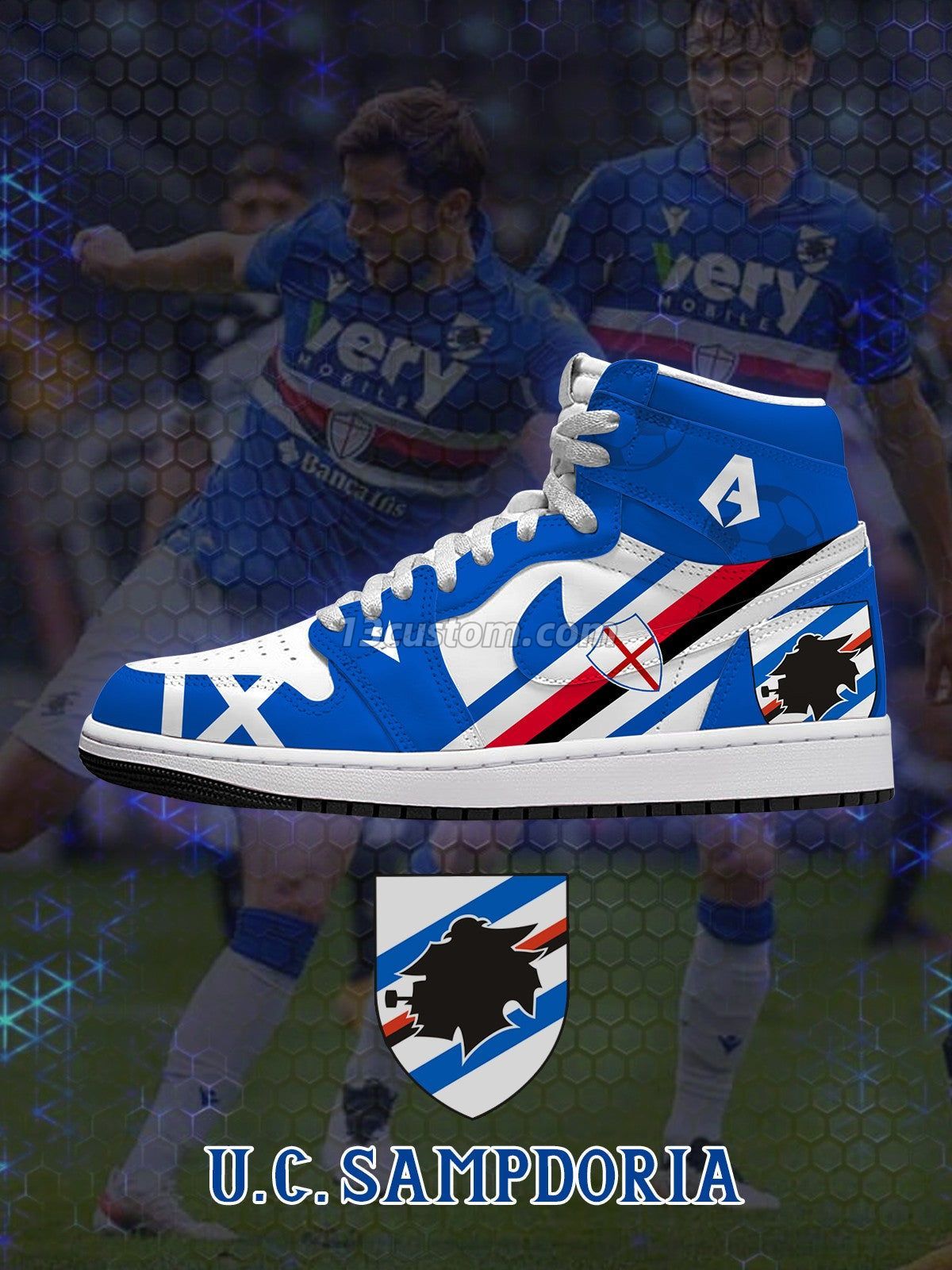 AJ1 H 桑普多利亞客製化 高幫-頂級 運動鞋-V1款