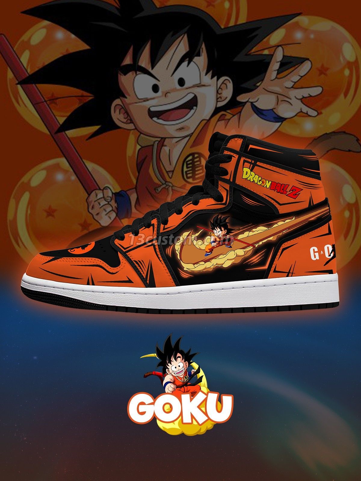 Son Goku V.2 Custom High-Top Sneakers