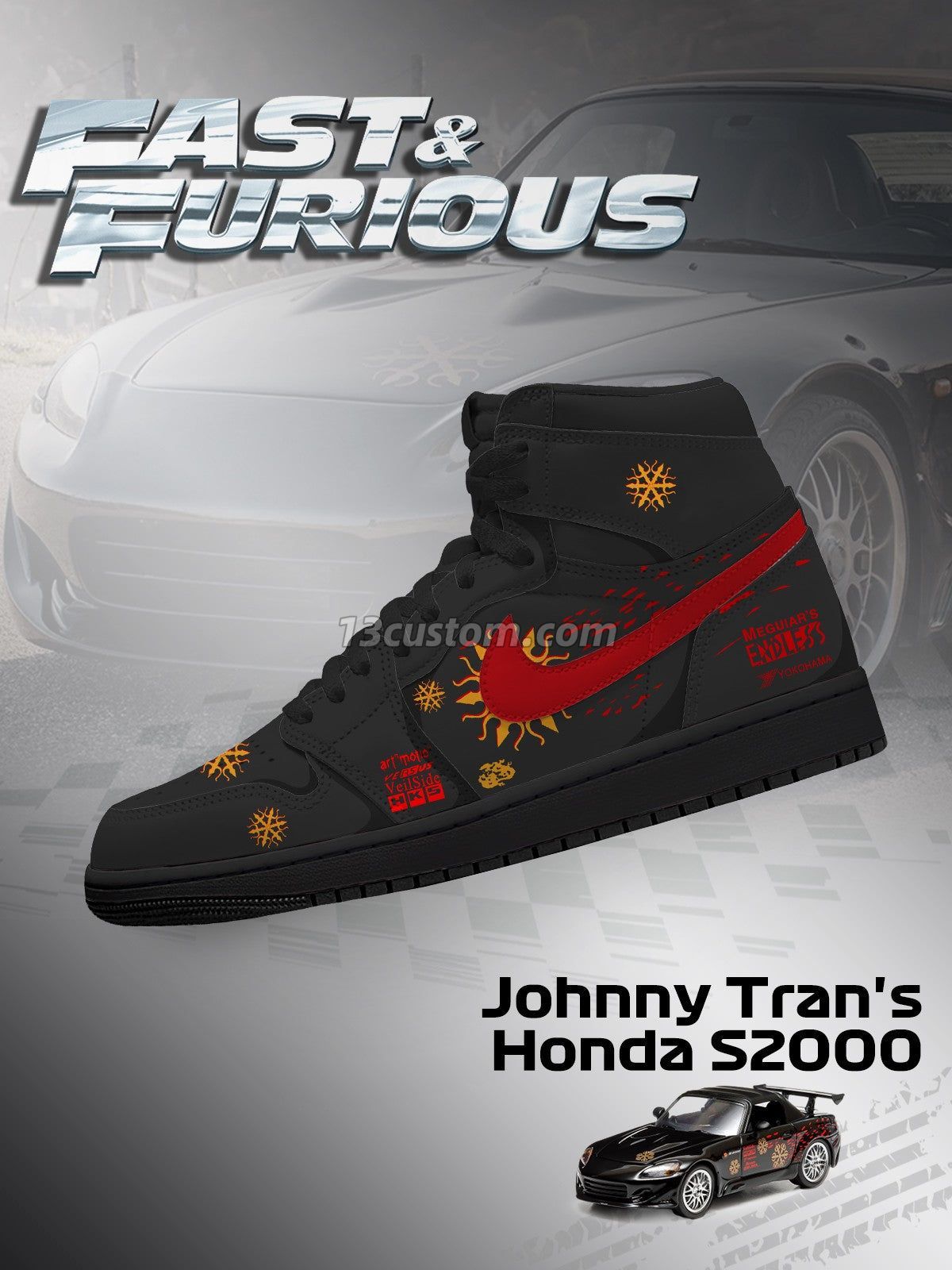 Johnny Tran's S2000 V.1 Custom High-Top Sneakers