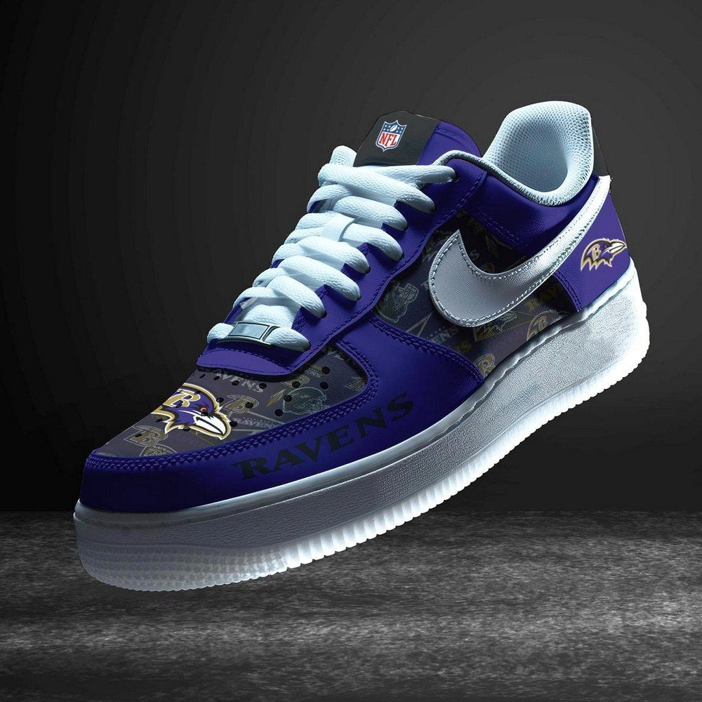Baltimore Ravens Personalized Version 8 AF1 Shoes