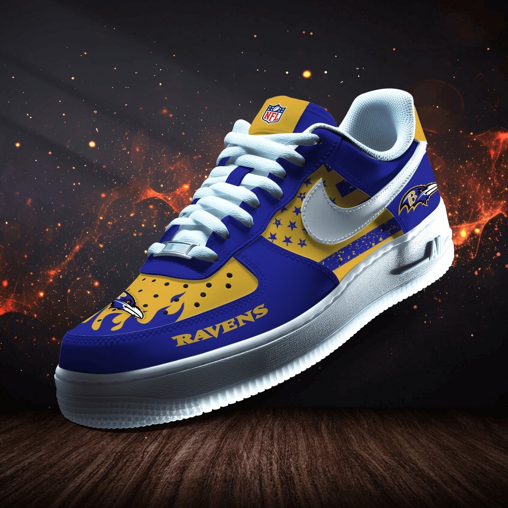 Baltimore Ravens Personalized Version 9 AF1 Shoes