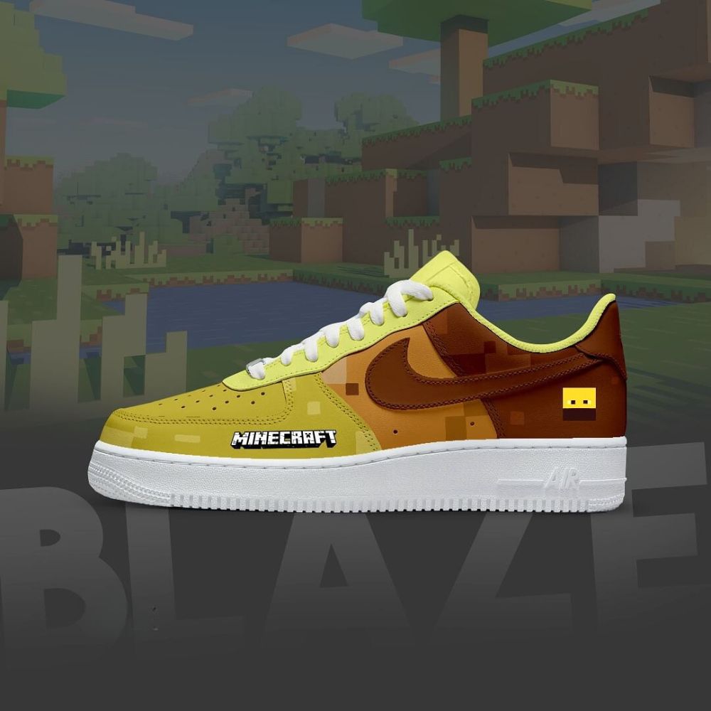 Blaze Minecraft AF1 Shoes