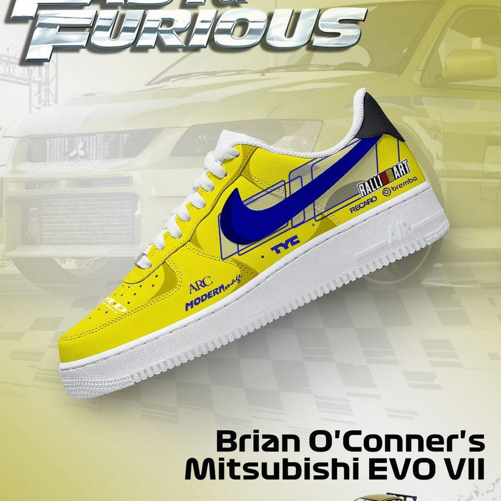 Brian O'Conner's EVO VII Fast and Furious AF1 Shoes