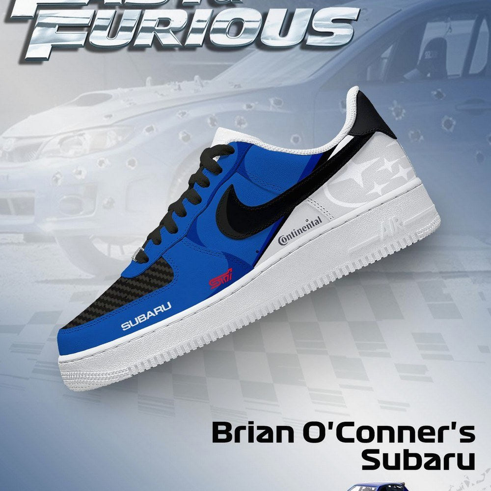 Brian O'Conner's Impreza WRX STI Fast and Furious AF1 Shoes