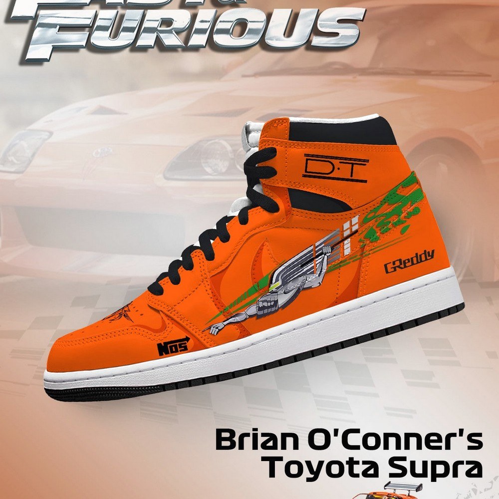 Brian O'Conner's Supra V.2 Fast and Furious High Top Shoes