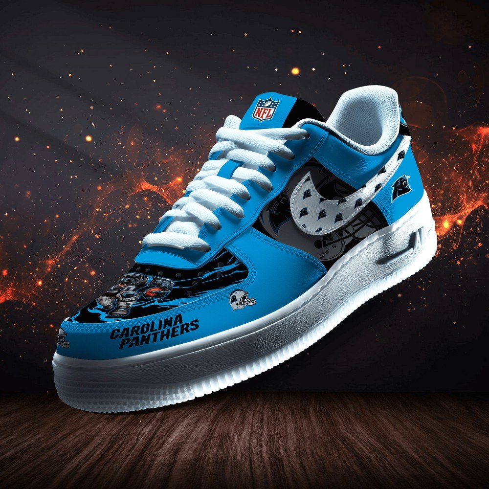Carolina Panthers Personalized Version 3 AF1 Shoes