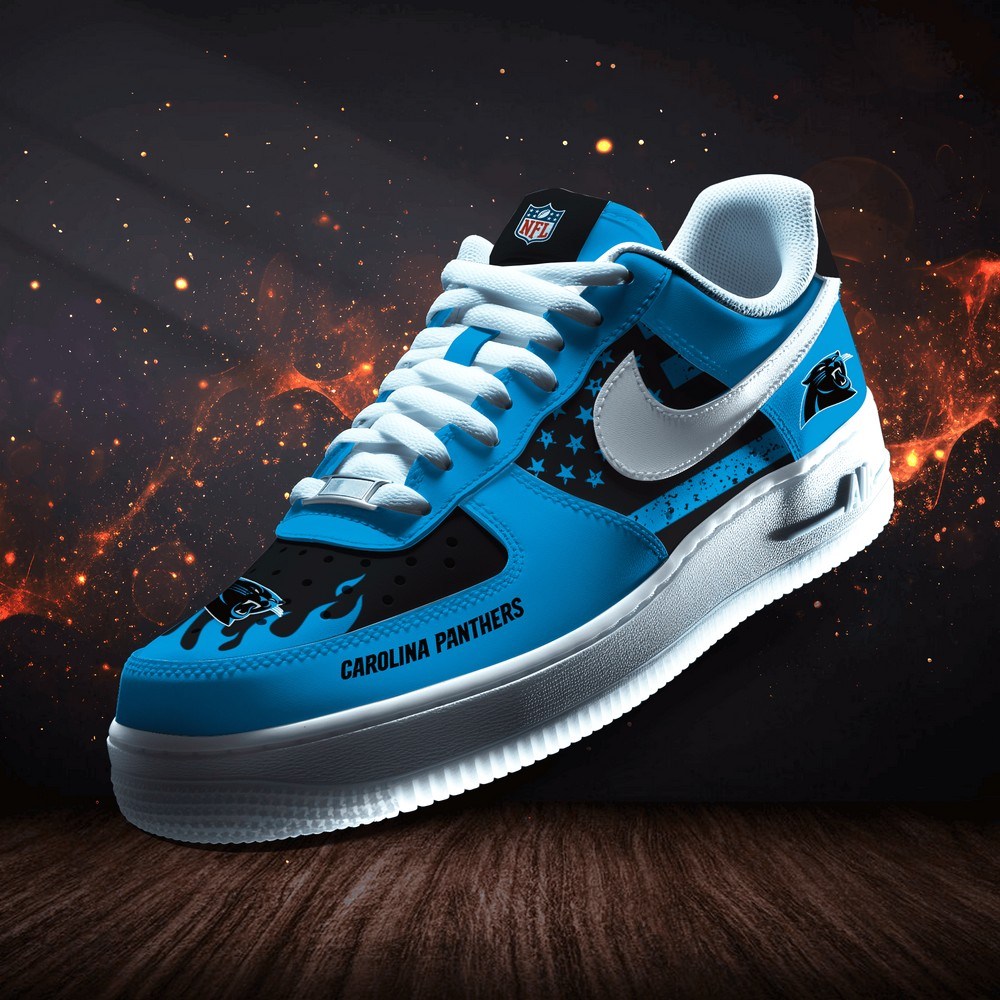 Carolina Panthers Personalized Version 6 AF1 Shoes