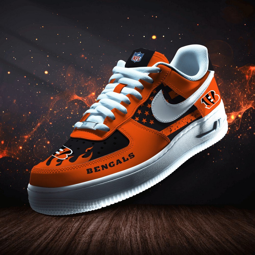 Cincinnati Bengals Personalized Version 8 AF1 Shoes