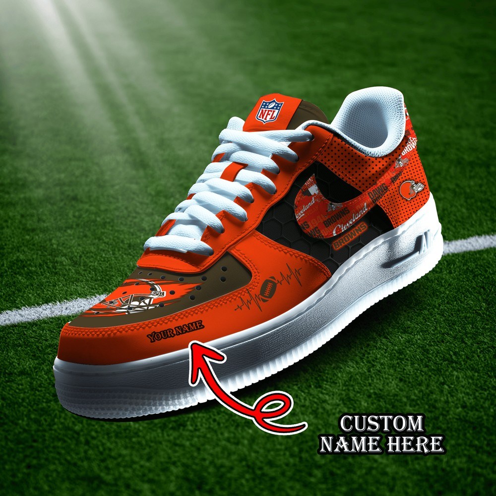 Cleveland Browns Personalized Version 4 AF1 Shoes