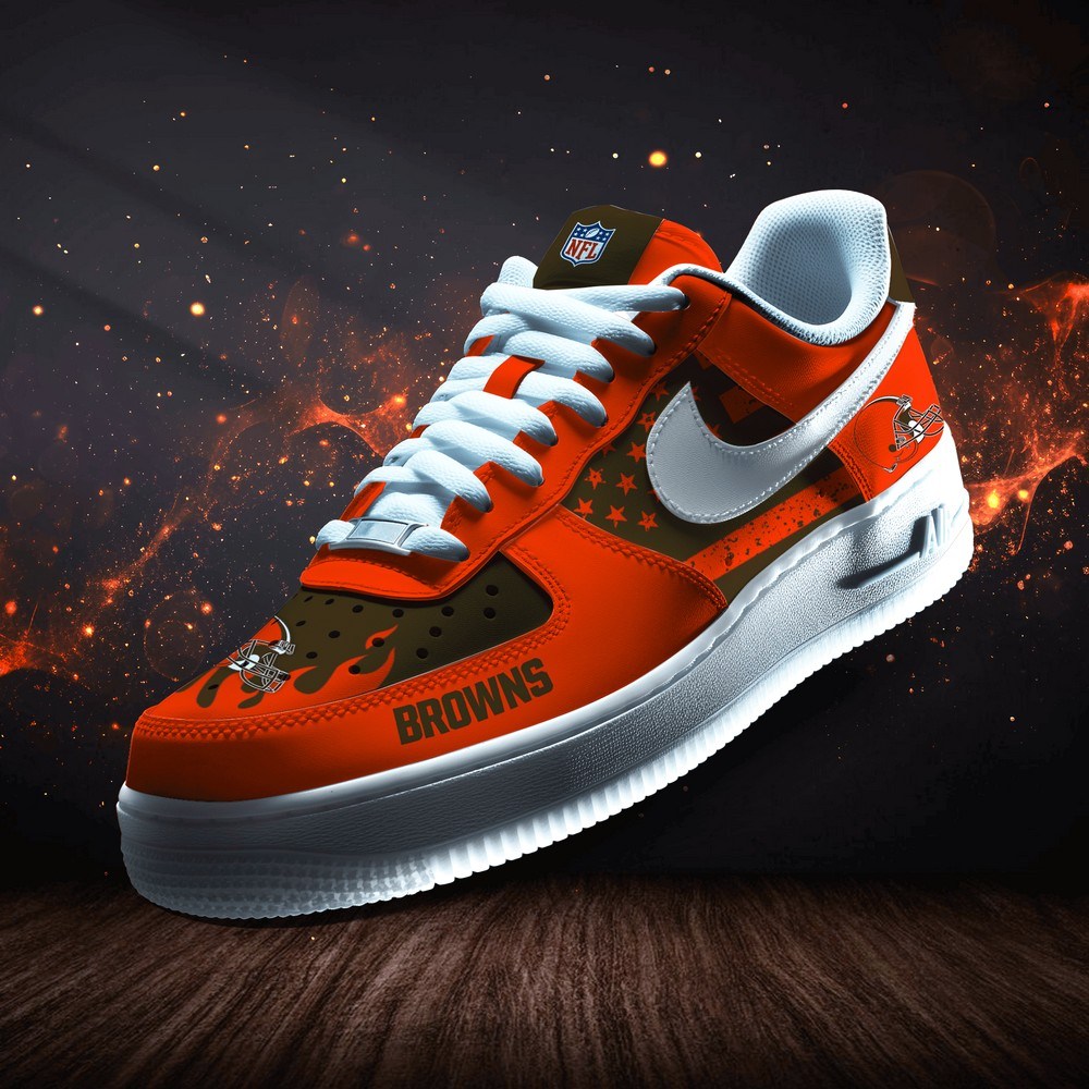 Cleveland Browns Personalized Version 5 AF1 Shoes