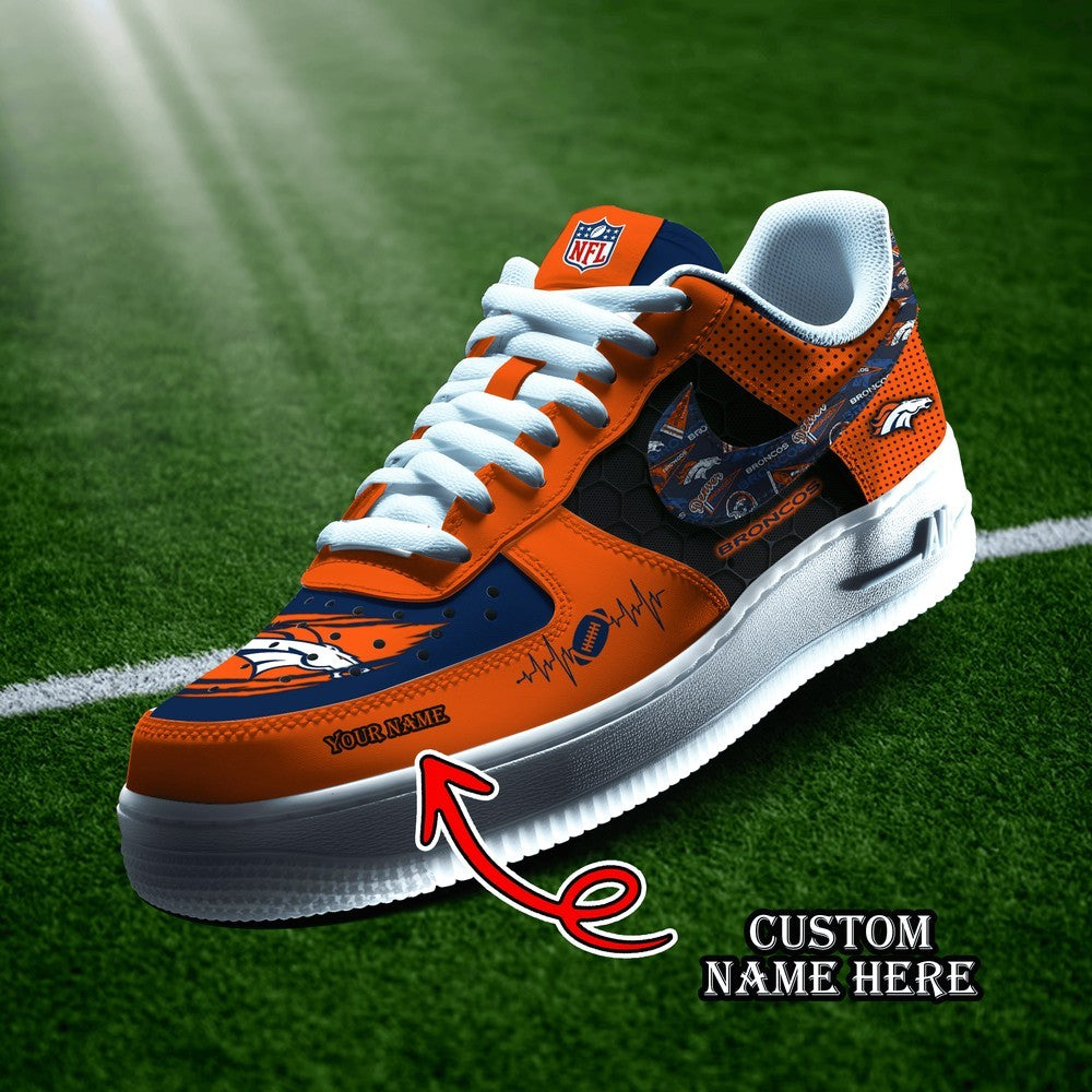 Denver Broncos Personalized Version 7 AF1 Shoes