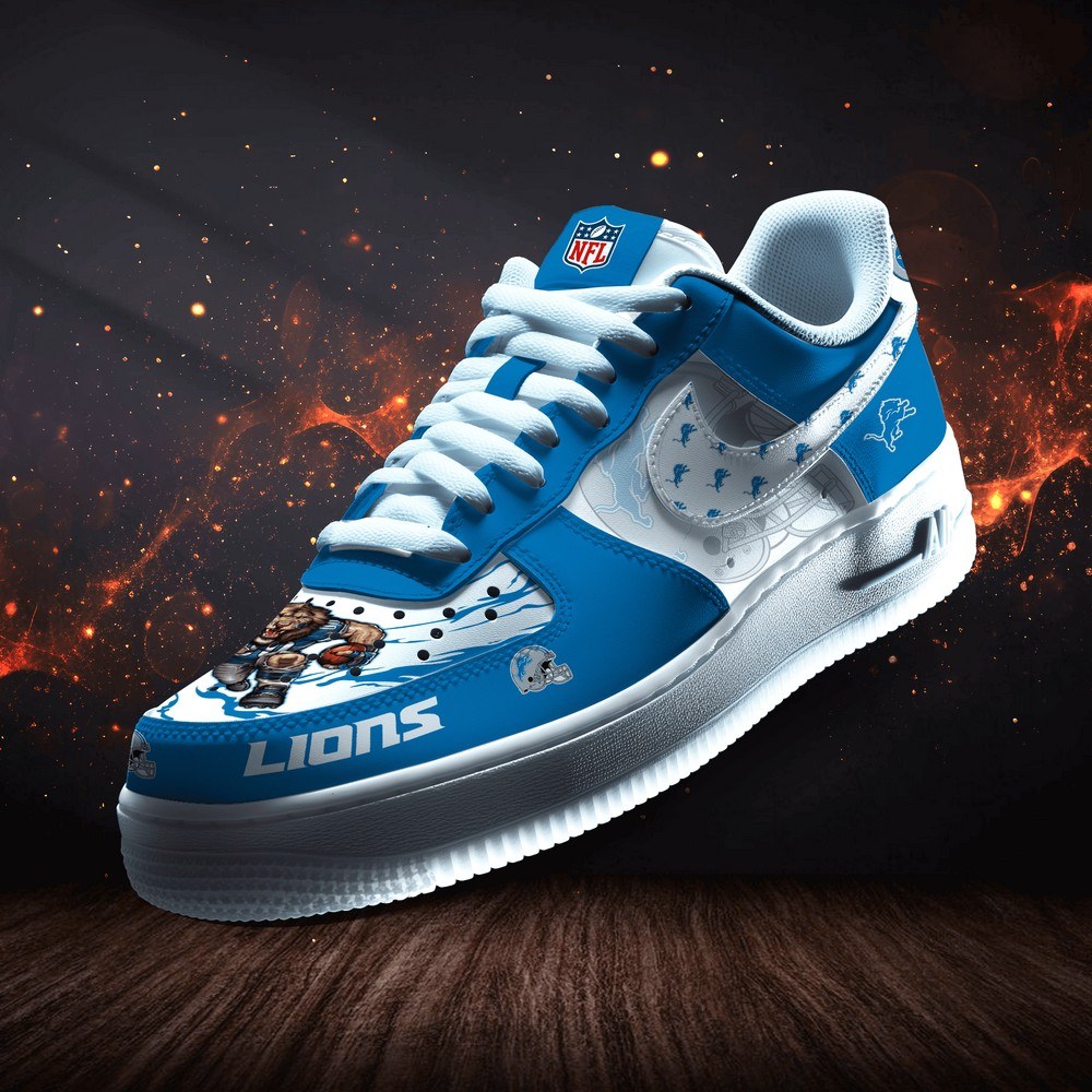 Detroit Lions Personalized Version 7 AF1 Shoes