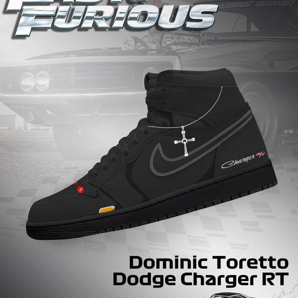 Dominic Toretto Charger RT V.1 Fast and Furious High Top Shoes