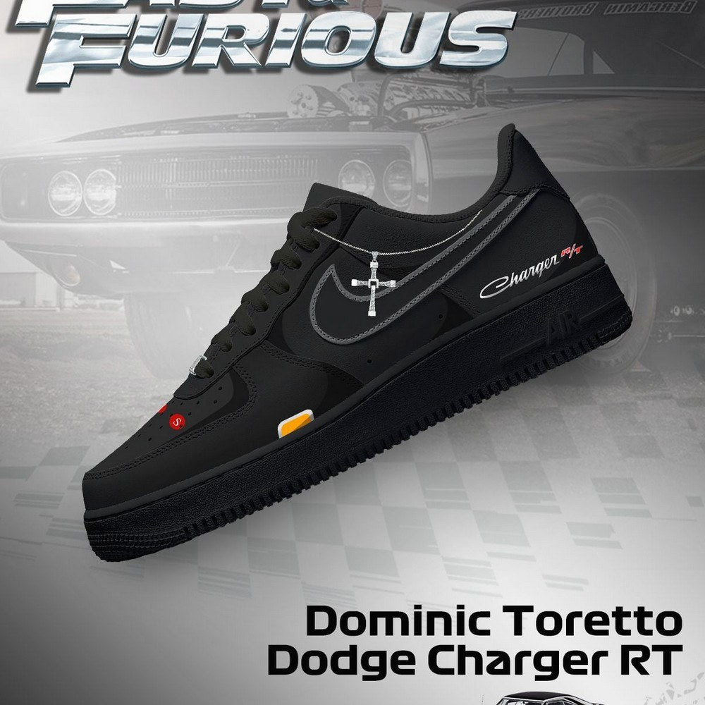Dominic Toretto Charger RT Fast and Furious AF1 Shoes