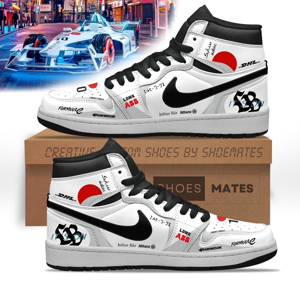 Formula E Liberty Walk AJ1 High Top Shoes