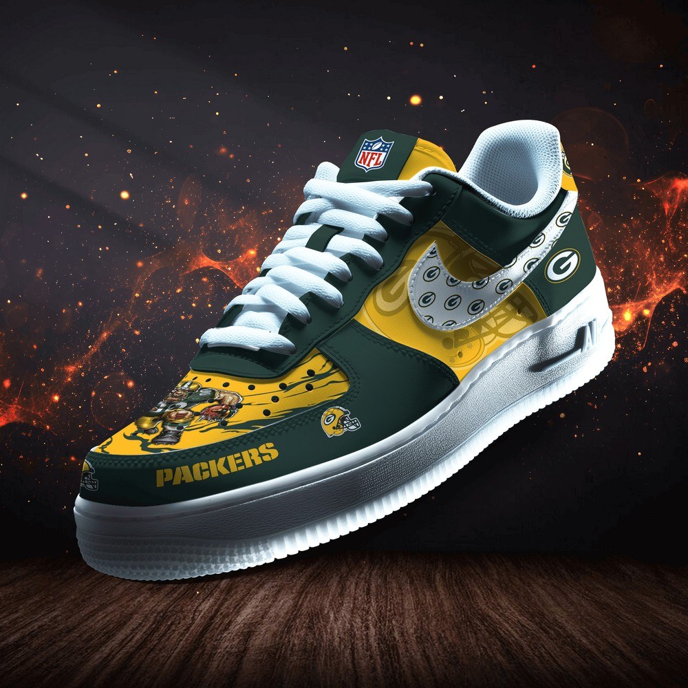 Green Bay Packers Personalized Version 3 AF1 Shoes