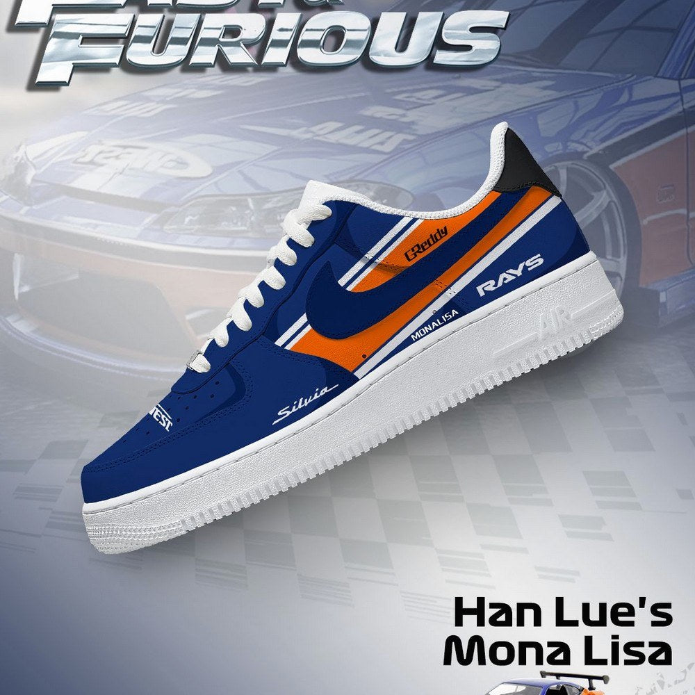 Han Lue's Mona Lisa Fast and Furious AF1 Shoes