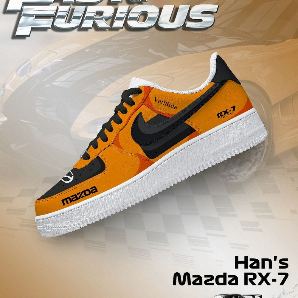 Han's RX-7 Fast and Furious AF1 Shoes
