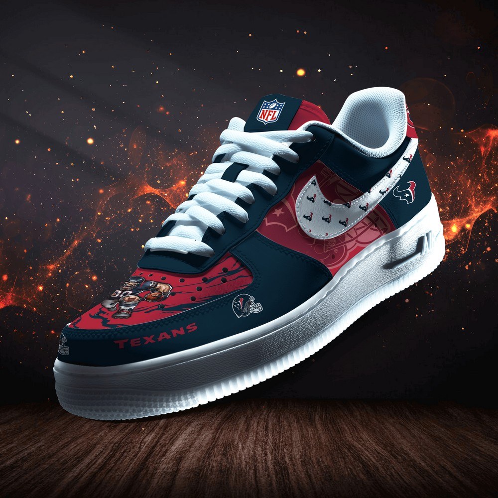 Houston Texans Personalized Version 5 AF1 Shoes