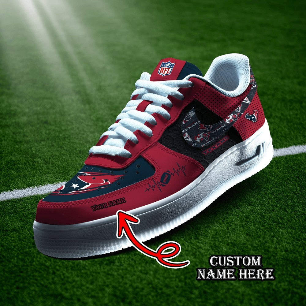 Houston Texans Personalized Version 7 AF1 Shoes