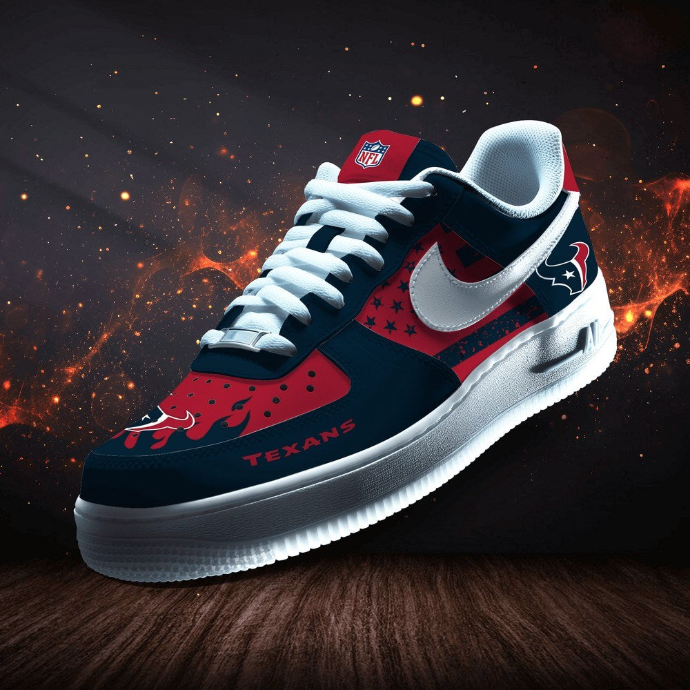 Houston Texans Personalized Version 8 AF1 Shoes