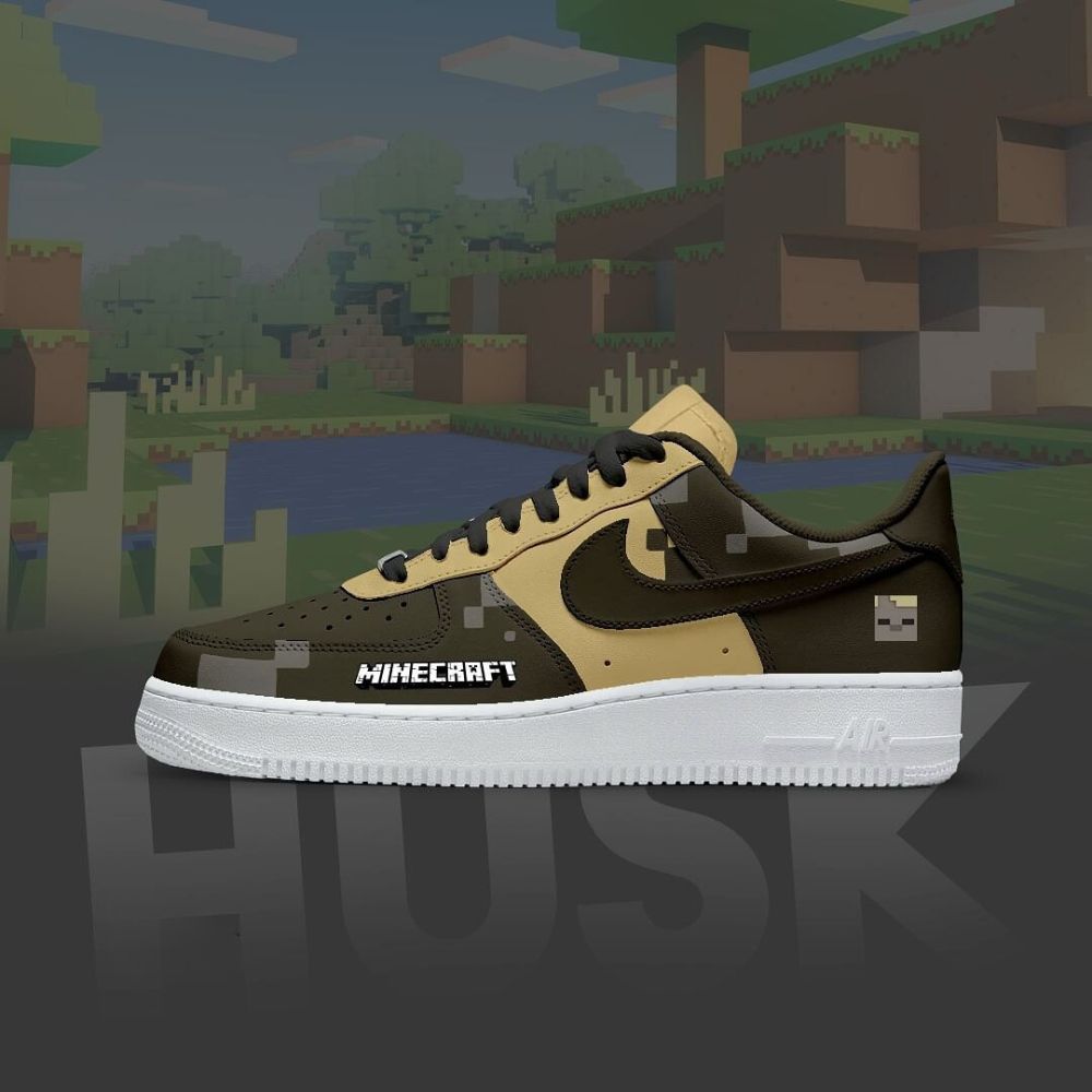 Husk Minecraft AF1 Shoes
