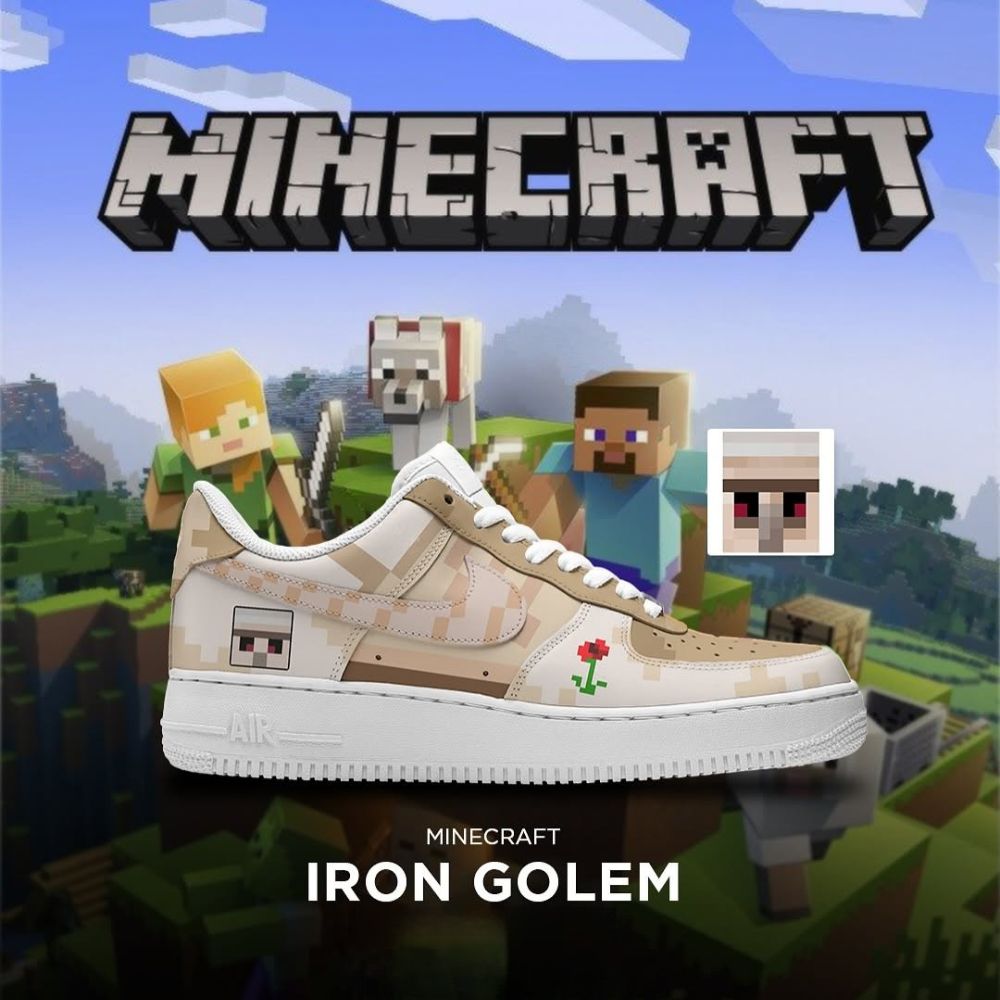 Iron Golem Mine Craft Low Top Shoes