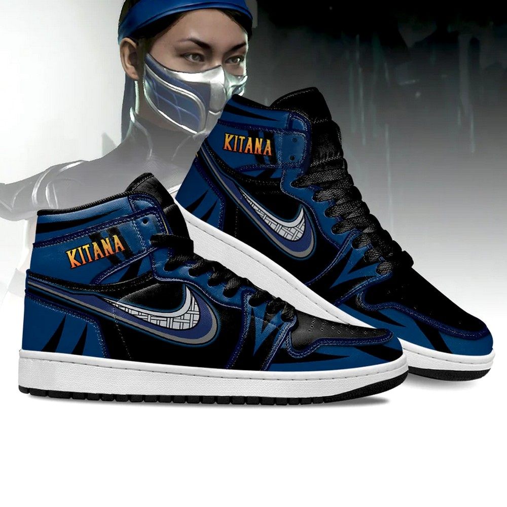 Kitana Fans Mortal Kombat AJ1 High Top Shoes