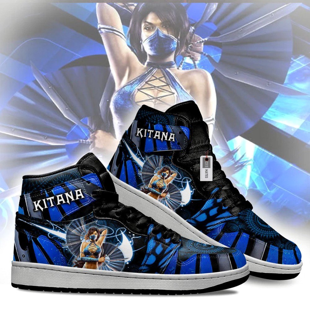 Kitana Mortal Kombat AJ1 High Top Shoes