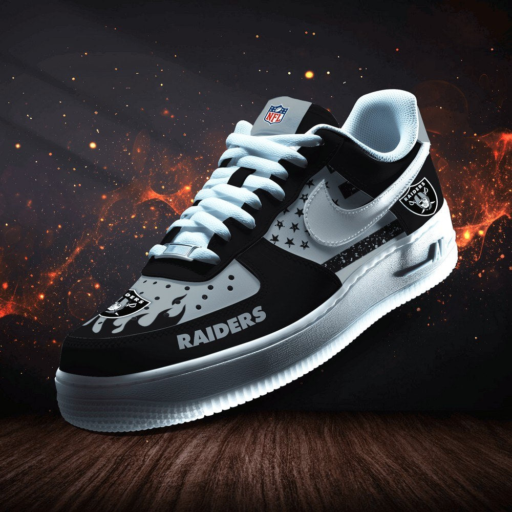 Las Vegas Raiders Personalized Version 10 AF1 Shoes