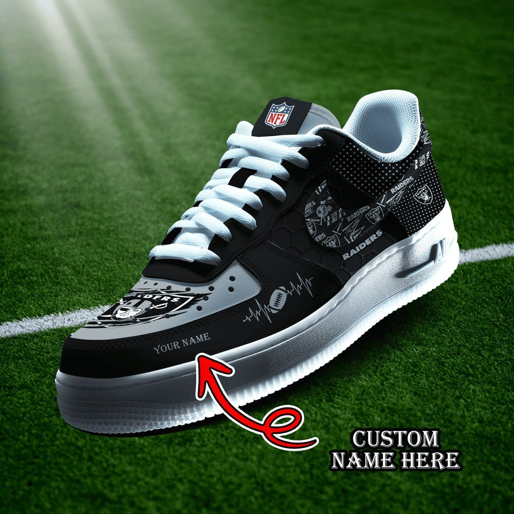 Las Vegas Raiders Personalized Version 9 AF1 Shoes