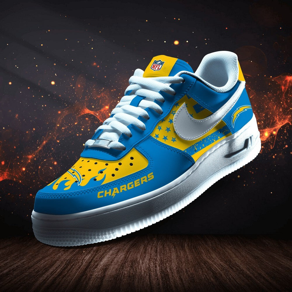 Los Angeles Chargers Personalized Version 6 AF1 Shoes