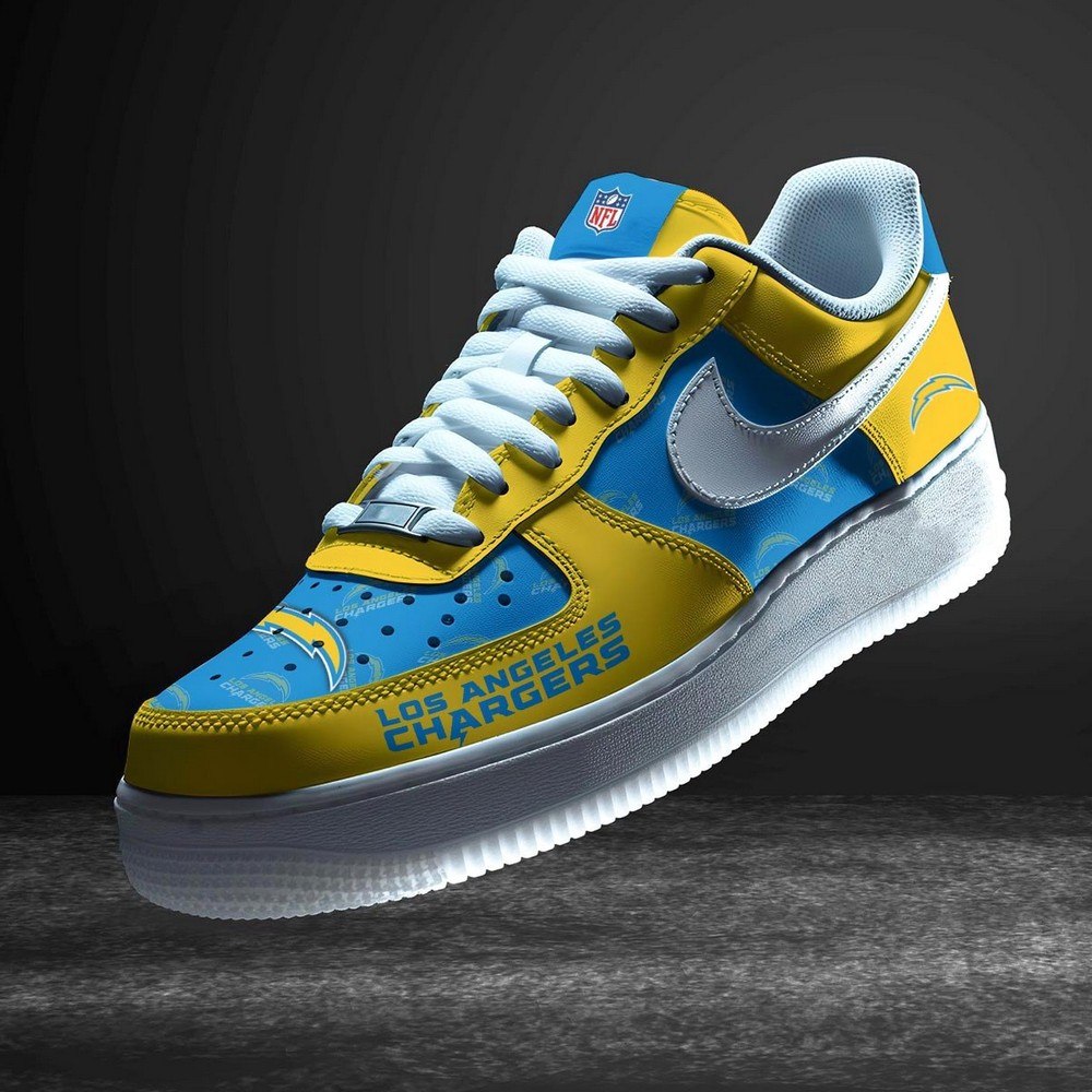 Los Angeles Chargers Personalized Version 7 AF1 Shoes