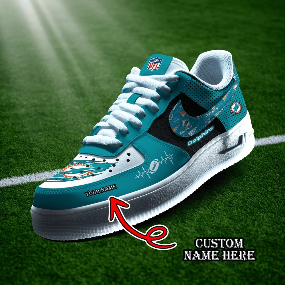 Miami Dolphins Personalized Version 8 AF1 Shoes