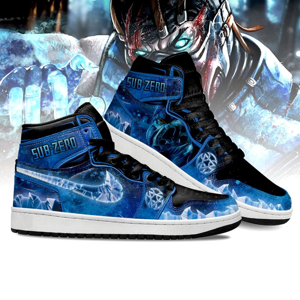 Mortal Kombat Sub-zero AJ1 High Top Shoes