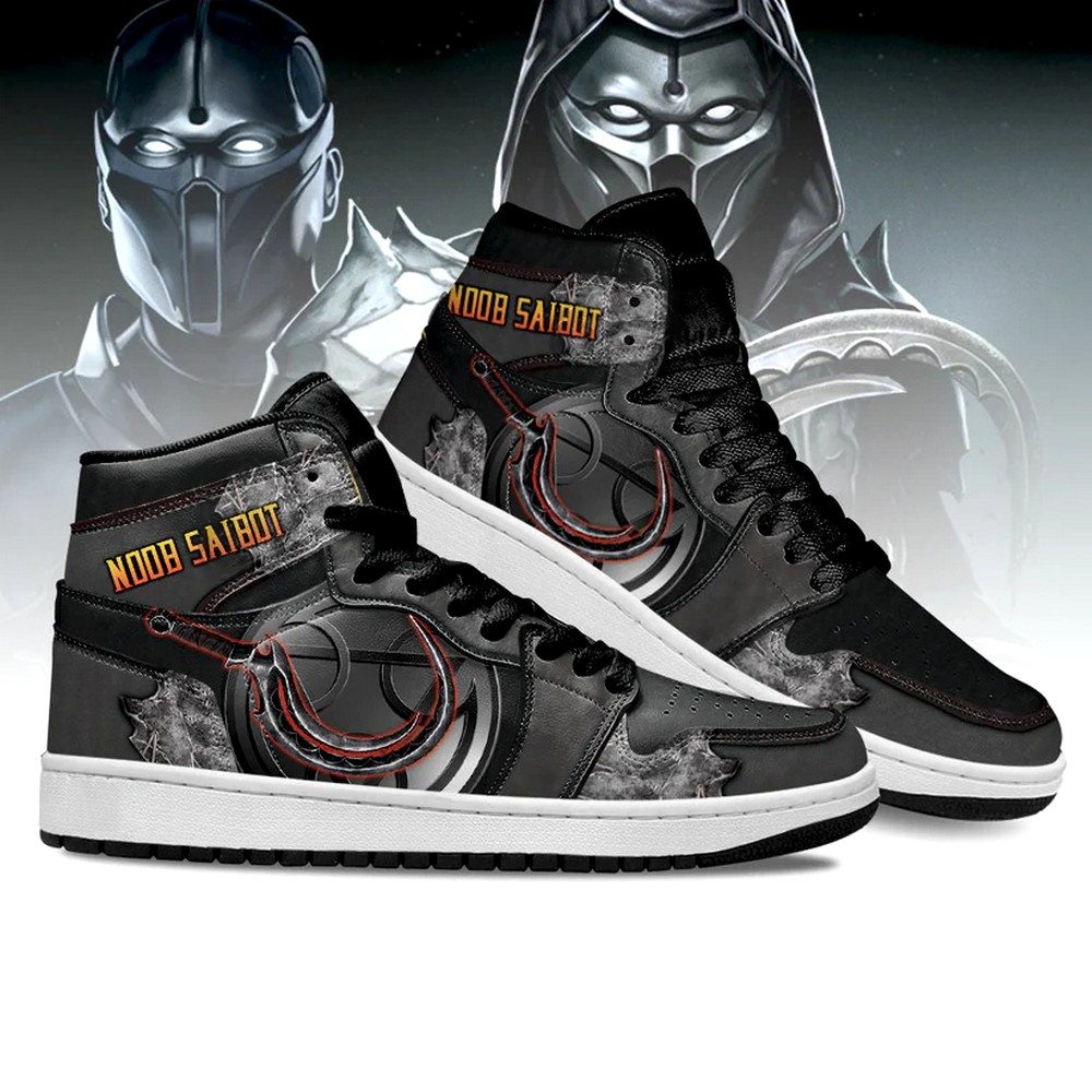 Noob Saibot Weapon Mortal Kombat AJ1 High Top Shoes